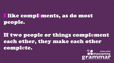 Compliment Or Complement What Is The Difference Mastering Grammar