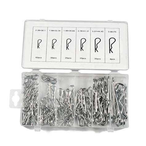 150pcsset Anti Rust Hair Pin Hitch Retaining R Clip Lynch Cotter