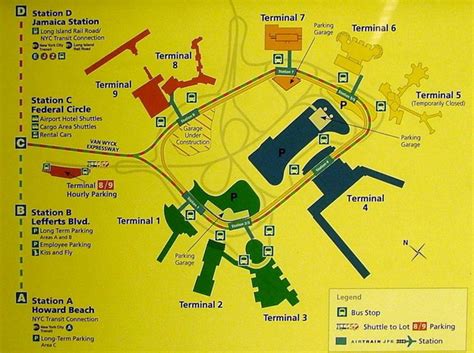 Jfk Airtrain Map Terminals