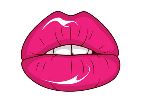 Cartoon Lips Shiny Icons Png Free Png And Icons Downloads