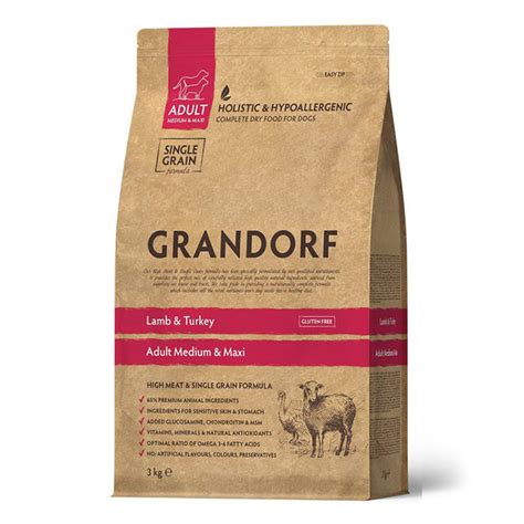 Купить Grandorf Lamb And Brown Rice Adult Medium Breed Грандорф сухий