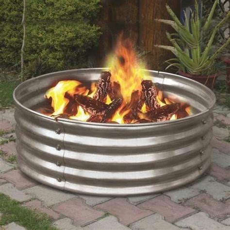 You start by outlining the area that you want to work with and build your pit from there. NEW 36" Portable Galvanized Steel Fire Ring! Pit Metal ...