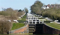 Down and up the Caen Hill Locks, Wiltshire