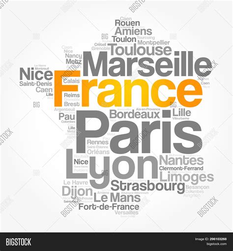 Map Of France With Cities And Towns