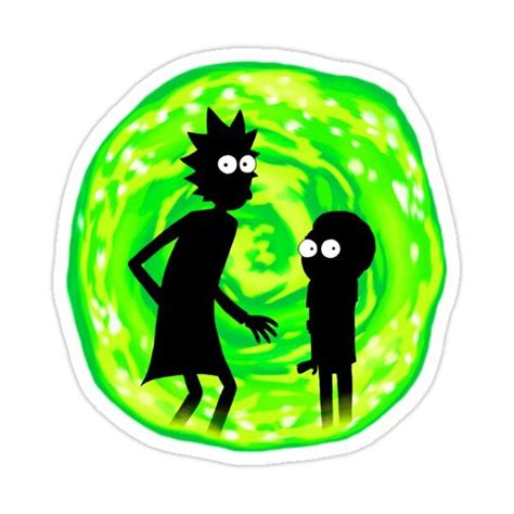 Rick And Morty Portal Sticker By Pix L 8 In 2021 Rick And Morty