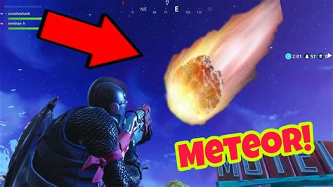 Meteor In Fortnite Battle Royale Theory Secrets And Easter Eggs Youtube