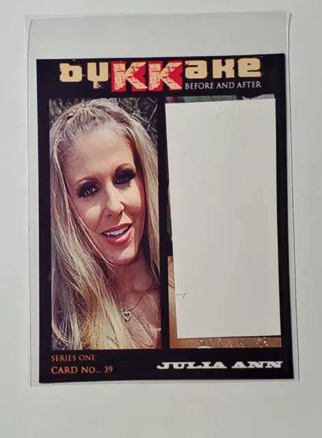 CUSTOM JULIA ANN Bukkake Before After Adult Film Trading Card S 1