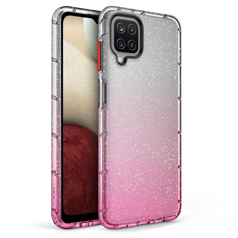 Samsung Galaxy A12 Case Zizo Surge Series Case Pink Glitter