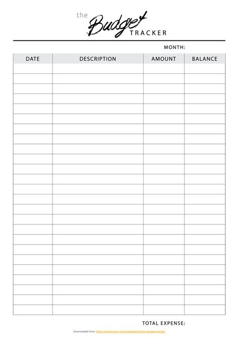 Monthly Budget Template Goodnotes Free