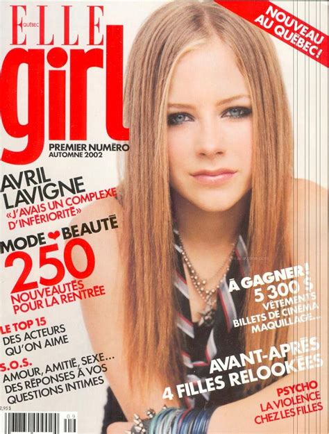 Avril Lavigne Elle Girl Quebec 2002 Avrilovers Photoblog