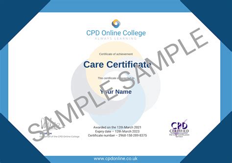 Online Care Certificate Cpd Course Uk