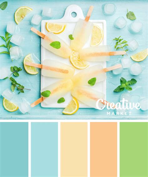 夏デザイン配色の参考に！すぐに使えるパステル系カラーパレット15選まとめ 夏のカラーパレット 夏 デザイン 色のアイデア