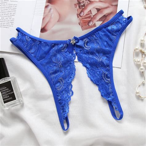 2021 Womens Crotchless Underwear Sexy Lace Crotchless Panties Thongs For Women Plus Size G