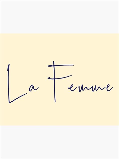 La Femme Poster By Gabbynardo Redbubble