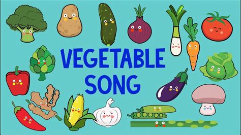 Listen to songs, print activities and post comments! Vegetable Song for children - YouTube