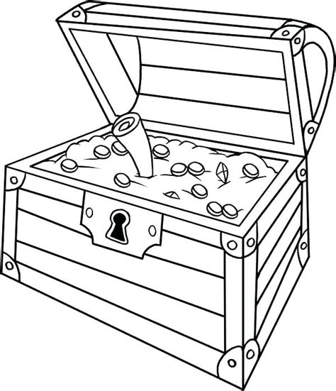 They're great for all ages. Treasure Box Coloring Page at GetColorings.com | Free ...
