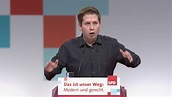 Rede SPD-Parteitag Kevin Kühnert - YouTube