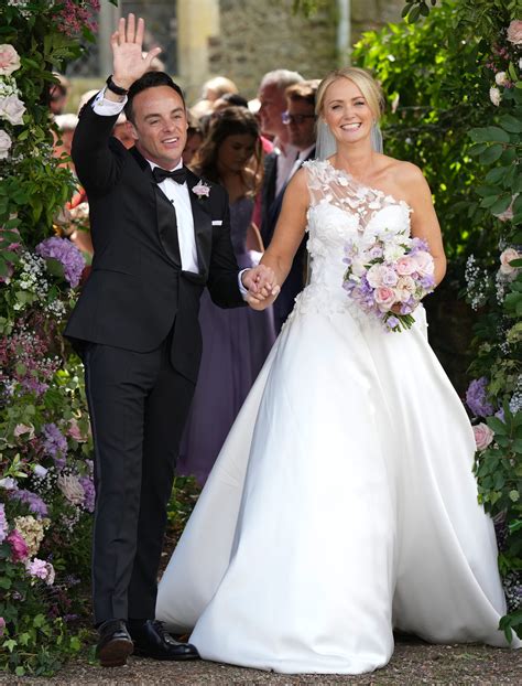 ant mcpartlin celebrates first anniversary with wife with new picture