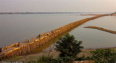 The Amazing Bamboo Bridge In Cambodia That Is Taken Down And Rebuilt