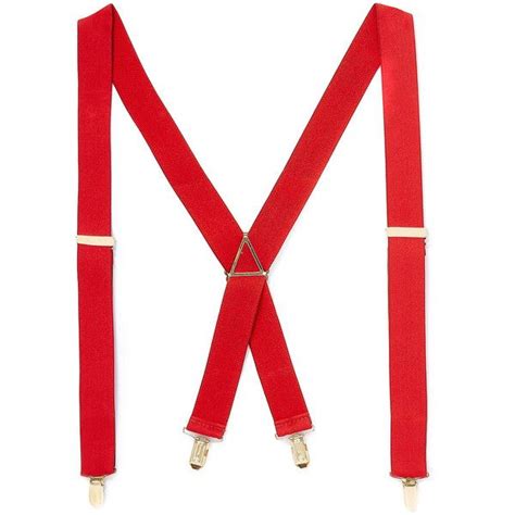Topman Red Wide Braces Red Suspenders Suspenders Topman