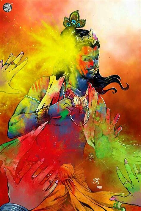 Krishna Radha Krishna Holi Holi Painting Happy Holi Wallpaper