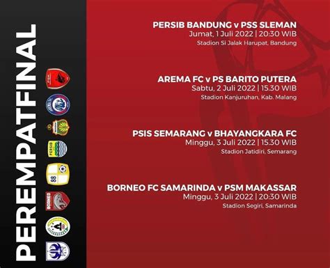 Jadwal Acara Indosiar Hari Ini Minggu 3 Juli 2022 Ada Dua Pertandingan Piala Presiden Babak