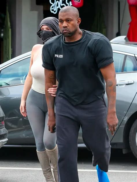 Kanye West Wears Massive Shoulder Pads On Bianca Censori Date New