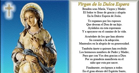 Vidas Santas Estampita Y Oración A La Virgen De La Dulce Espera Para