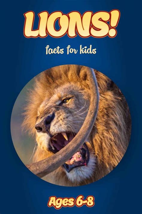 Lion Facts Kids Non Fiction Book Ages 6 8 Clouducated