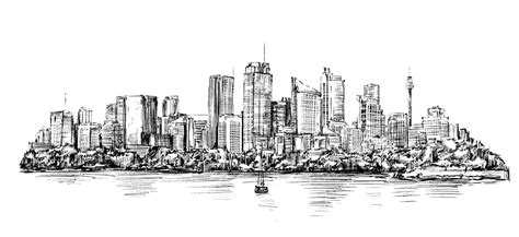 Premium Vector Sketch Of Cityscape Pencil Style