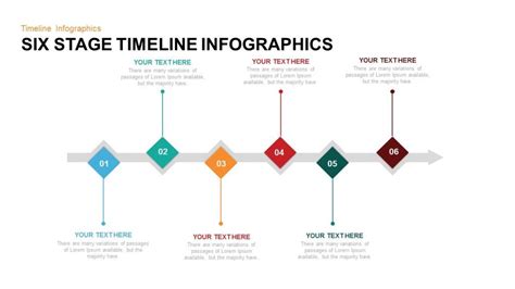 Six Stage Timeline Infographics Powerpoint And Keynote Template