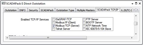 Dnp3 Scadapack Driver Guide Enable Tcpip Services Configuring Dnp3