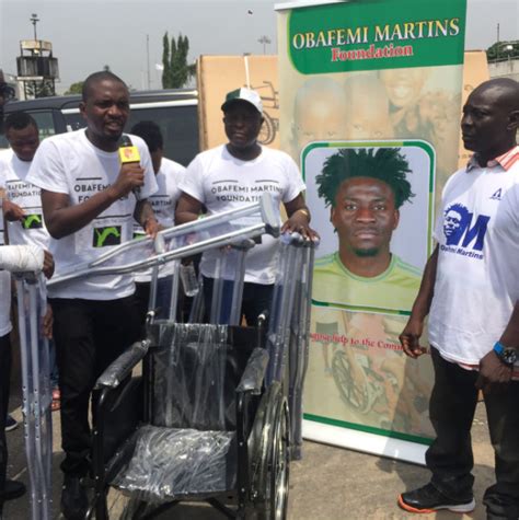 Obafemi martins hat trick for chinese club before the injury that rules him out of world cup. Obafemi Martins Donates Mobility Devices to Physically ...