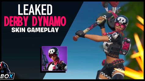 Leaked Derby Dynamo Skin Gameplay Fortnite Battle Royale Youtube