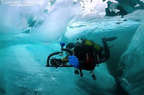 Ice Diving In Lake Baikal Siberia Russia Island Olkhon Andrey