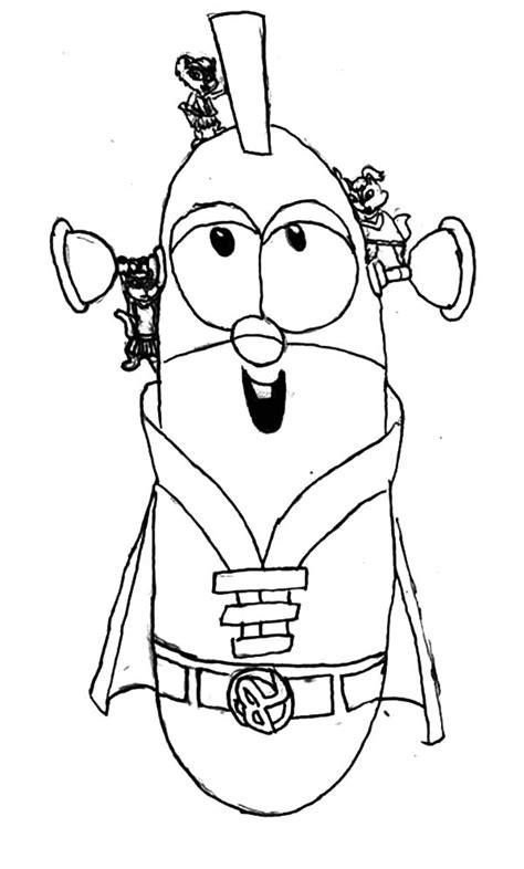 Larry boy coloring pages download and print for free