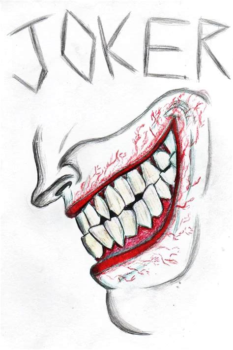 Joker Smile By Adrianetempestz Joker Drawings Joker Smile Smile Drawing