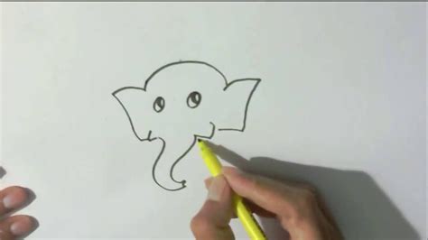 How To Draw A Baby Elephant In Easy Steps For Children