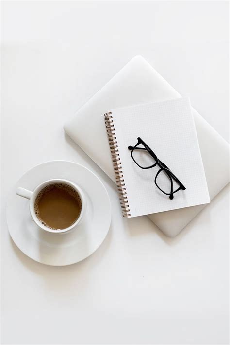 Flat Lay With Coffee And Notebook Minimalist Photography Minimalist