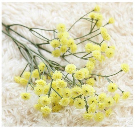 The center may be solid yellow or maroon. 2018 Artificial Baby Breath Silk Flower Pink Yellow Baby ...
