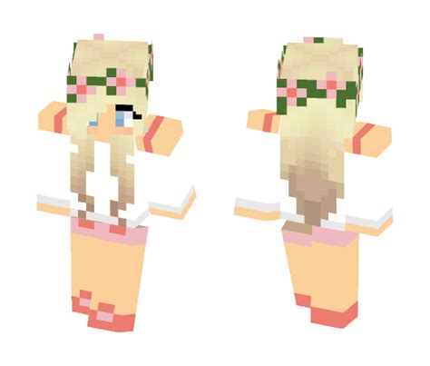 Download Girl With Flower Crown Minecraft Skin For Free