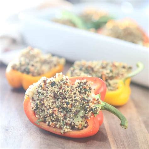 Eclectic Recipes Quinoa Stuffed Bell Peppers