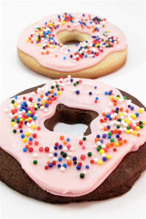Dip the cutter into flour to avoid the dough from sticking to it. doughnut cookies: How to decorate cookies to look like donuts | Cookie decorating, Cookie bakery ...