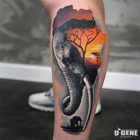 Pin By Star Moon On 3d And Realism Ink Realistic Elephant Tattoo