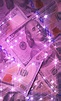sparkly glitter purple pink money background aesthetic | Money ...