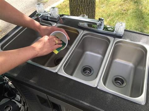 Portable Sink Sinks Electric 3 Compartment Hand Sink For
