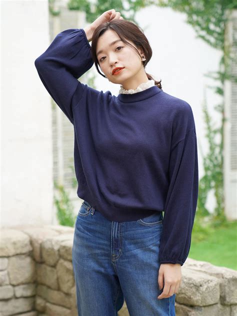 Earth music&ecology has natural and fashionable items, and very popular among wide range of women in japan. earth music&ecology(アースミュージックアンドエコロジー)のスタンドフリルニットプルオーバー ...