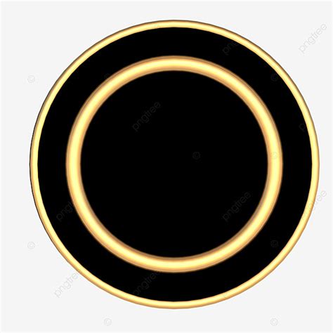 Black Gold Circle Border Circle Black Gold Border Png Transparent