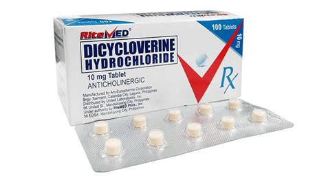 Stomach Discomfort Rm Dicycloverine 10 Mg Tablet Ritemed