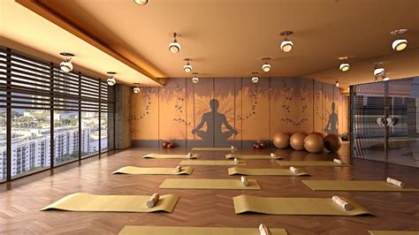 Yoga Hall Usa Decoração Para Sala De Yoga Salas De Meditação Sala